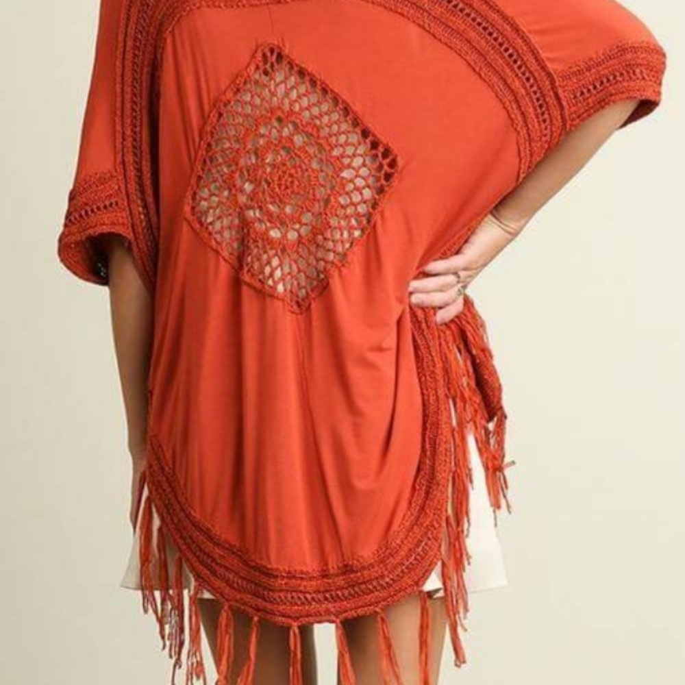 Umgee boho fringe kimono